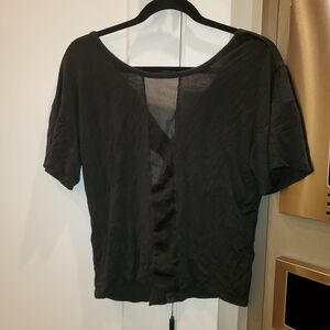 Rebel Sugar Black Sheer Women's Top